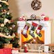 thumbnail image 4 of 3 piezas calcetín navideño adornos navideños regalos bolsas de regalo Santa Claus muñeco de nieve alce árbol de Navidad colgantes calcetín navideño JAMW  Sencillez, 4 of 5