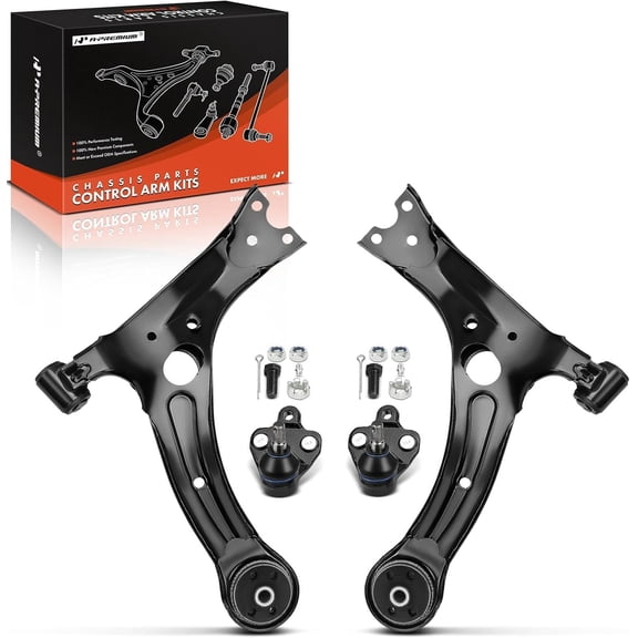 A-Premium 4Pcs Front Suspension Kit Lower Control Arm Ball Joint Compatible with Toyota Corolla 2009-2013 Matrix Pontiac Vibe 2003-2008