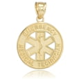 thumbnail image 1 of Gold EMT Medical Charm Pendant Necklace :  14K  Pendant with 22" chain, 1 of 1