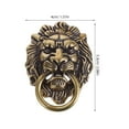 thumbnail image 2 of WHAMVOX 2Pcs Lion Handle Knocker Decorative Brass Door Pull For Home Decoration, 2 of 6