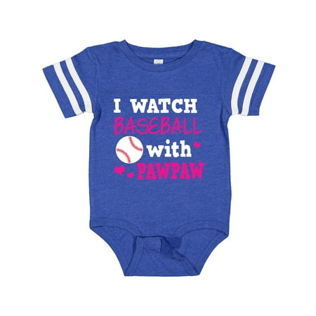 

Inktastic I Watch Baseball with My Pawpaw Gift Baby Girl Bodysuit