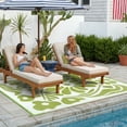 thumbnail image 3 of Moynesa 6'x9' Outdoor Rugs Waterproof, Plastic Straw RV Rugs for Outside, Large Portable RV Outdoor Rugs for Camping, Reversible Flower Picnic Mat for Camper Garden Tent, 3 of 10
