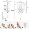 thumbnail image 4 of Wreath Suction Cup Hooks for Shower, Elegear Shower Suction Hooks Hold up to 11 lb, 4 Pack Reusable & Waterproof & Clear Shower Hooks, Window Suction, 4 of 4