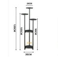 thumbnail image 2 of Huisuilinss Plant Stand Indoor,Metal Plant Shelf,Tall Flower Holder For Multiple Plants,Vintage Design Flower Pot Stand With Anti-slip Feet,Corner Display Rack For Indoor Home Office, 2 of 7