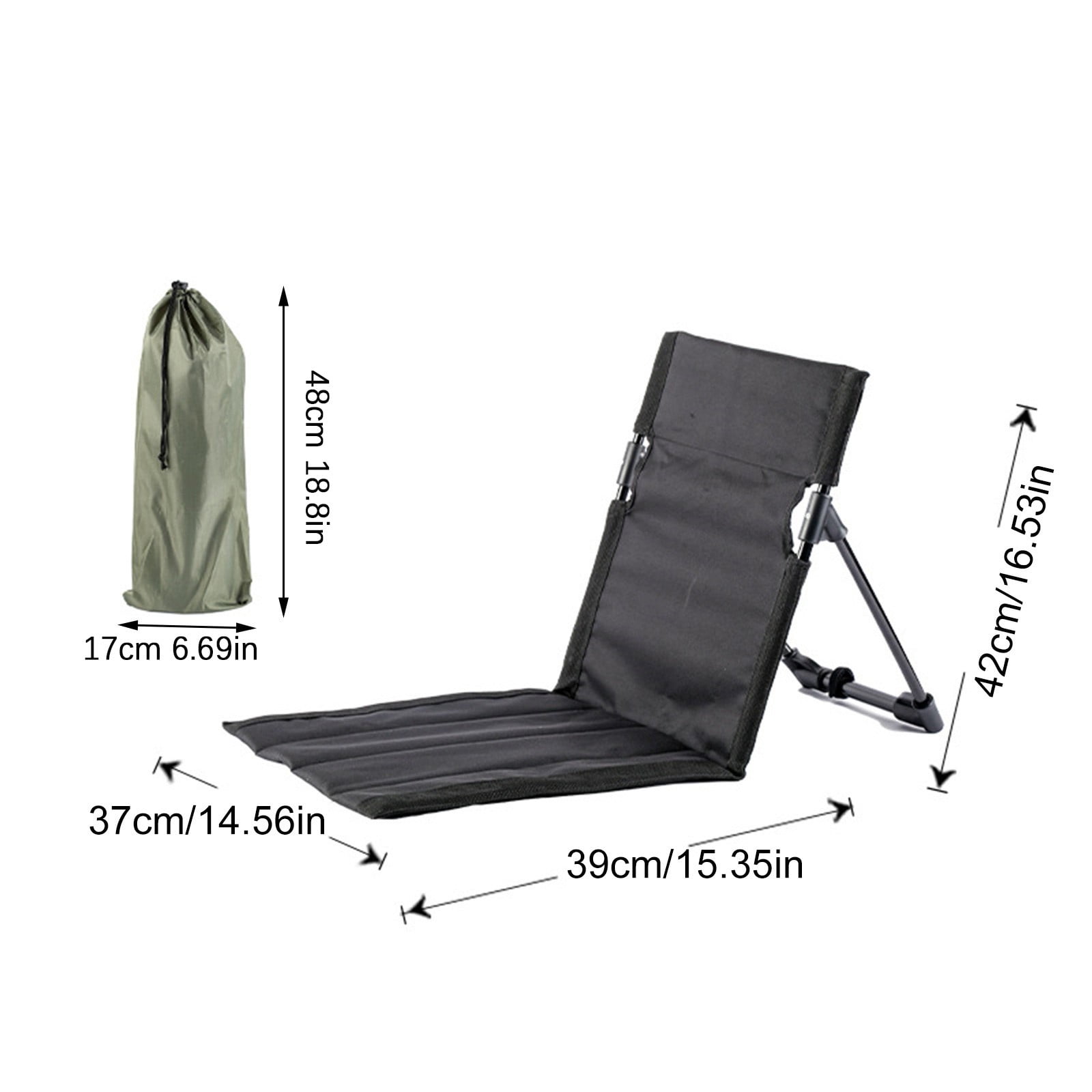 Clearance Plertrvy Folding Beach Chair Outdoor Camping Chair Portable Foldable Camping Chair with Storage Bag Lightweight Beach Floor Chair Beach Chair for Fishing Barbecues Hiking