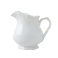 thumbnail image 1 of White Embossed Milk Pitcher 1000ml Ceramic Sauce Pot Gravy Boat For Kitchen, Restaurant, Hotel, 1 of 5