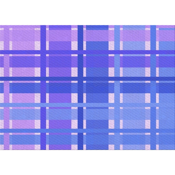 Ahgly Company Machine Washable Indoor Rectangle Transitional Purple Mimosa Purple Area Rugs, 2' x 4'