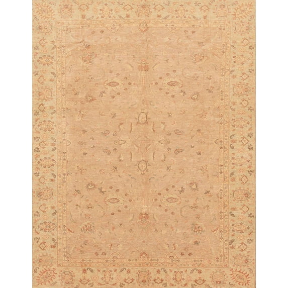 Ahgly Company Indoor Rectangle Abstract Orange Abstract Area Rugs, 4' x 6'
