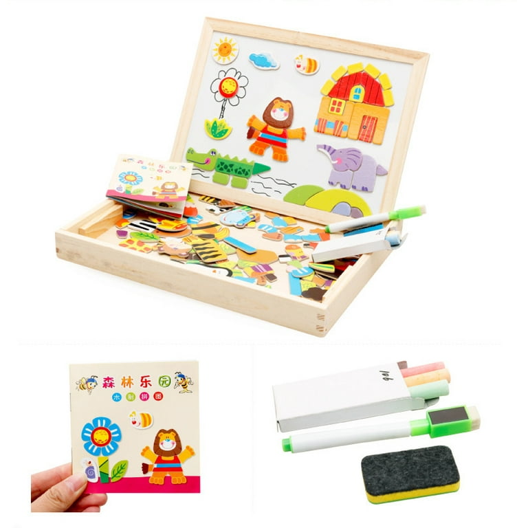 100pcs Baby Drawing Toys Wooden Painting Templates Drawing Board Kids Paint Drawing  Tools Set for Children Educational Toys Gift