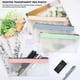 thumbnail image 3 of Estuche para lápices transparente de 4 piezas, estuche para lápices de TPU súper suave con cremallera, bolsa de almacenamiento impermeable para papelería bolsa de maquillaje transparente, 3 of 5