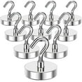 thumbnail image 1 of Strong Magnetic Hooks, 110Lbs Heavy Duty Magnetic Hooks for Cruise Cabin, Neodymium Earth Magnets with Hooks for Hanging, Super Metal Industrial Magnetic Hanger for Grill, Cruise, Storage, 1 of 14