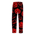 thumbnail image 4 of Satingcolo Mens Pajama Pants Halloween Funny Pajama Pants for Men with Drawstring Soft Printed Sleepwear Bottoms Sleep Lounge Pants, 4 of 7