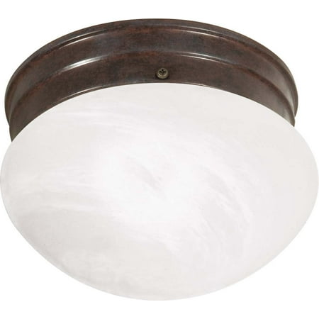 - Nuvo 1 Light ES Small Mushroom w/ Alabaster Glass - (1) 13w GU24 Lamp Included