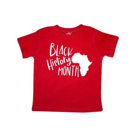 

Inktastic Black History Month Africa in White Gift Toddler Boy or Toddler Girl T-Shirt