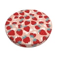 thumbnail image 1 of Balery Red Strawberry Fundas de asiento para taburete de bar redondo de tela de terciopelo ajustables que protegen de arañazos y manchas para sillas de 14 a 17 pulgadas.-14 inch, 1 of 7