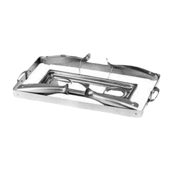 Excellante Stainless steel foldable frame and fuel plate Set for Chafing dish, comes in set