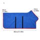 thumbnail image 3 of Toalla de poliéster para mascotas, azul, superabsorbente, suave y cálida, para perros y gatos, uso en baño, aseo y lluvia en interiores, 180 g, 3 of 5