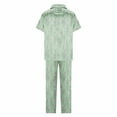 thumbnail image 4 of Tnhcen Women's 2 Piece Pajama Set Short Sleeve Top Pants Lounge Sets Summer Ladies Pjs Homewear Sets S-2XL, 4 of 6