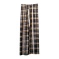 thumbnail image 6 of Women's Plaid Straight Leg High Waist Casual Pants, Polyester Pocket Loose Long Trousers, Fashion Summer Bottoms for Daily Shopping Home | TruHer,Blue Free Size, 6 of 7
