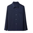 thumbnail image 1 of Camisas Para Hombre Manga Corta Camisas finas de verano de manga larga para hombres de edad y ancianos para hombres camisas sueltas casuales para ancianos (Blue, S), 1 of 3