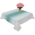 thumbnail image 2 of Turquoise Grey Ombre Table Cloth Waterproof Tablecloths, Modern Abstract Art Gradient Tablecloth Dining Table Cover for Kitchen Party Tabletop Outdoor, Square Tablecloth 60x60 Inch, 2 of 9