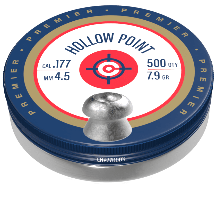 Crosman Premier .177 Cal. Hollow Point Pellets, 500ct, LHP77