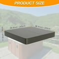 thumbnail image 3 of Cubierta para Jacuzzi Exterior Uxcell 96.5" x 96.5" x 11.8" Impermeable y a Prueba de Climas, Protector de SPA Cuadrado, Café, 3 of 6