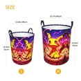 thumbnail image 5 of Mimikyu Laundry Hamper Cartoon Circular Foldable Basket With Handle, Clothes Books Toys Storage Organizer Bucket for Bedroom Bathroom, 5 of 8