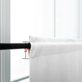 thumbnail image 2 of White Rod Pocket Blackout Tier Short Curtains 52x36 Inch Length, 2 of 3