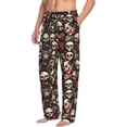 thumbnail image 6 of Rateoe rock record Skull Pattern Men’s Ultra-Soft Comfy Pajama Lounge Pants Sleepwear,Comfortable Lounge Wear,lightweight Pajamas, Casual Home Wear-XX-Large, 6 of 6