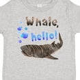 thumbnail image 4 of Inktastic Whale, Hello Cute Whale Shark with Bubbles Boys or Girls Toddler T-Shirt, 4 of 5
