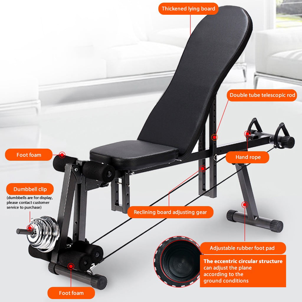 Details about   Home Gym Adjustable Weight Bench Barbell Lifting Workout Fitness Incline US 