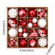 thumbnail image 3 of MTBLYS Juego de 1 bola de adorno navideño|Bolas irrompibles de 6 cm para decorar el árbol|adornos colgantes para el hogar|la chimenea|la ventana y la decoración de fiestas, 3 of 6