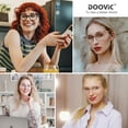 thumbnail image 4 of DOOViC Fashion Cat Eye Reading Glasses for Women Blue Light Blocking Anti Eyestrain Acetate Readers, with Hard Shell Glasses Case, 4 of 8