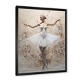 thumbnail image 4 of Designart "Diagrammatic Ballerina In White Drawing" Ballet Picture Framed Wall Art Living Room, 4 of 5