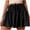 Black, variant on Shorts for Women 2026 Summer Elastic High Waist Drawstring Smocked Wide Leg Flowy Casual Beach Shorts