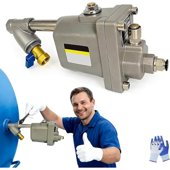 Zero Air Loss Automatic Drain Valve, Auto Drain Valve with Pre-Filter for Compressor Air Tanks, 1.6mpa Quick Drainage, No Electricity Required, For Compressed Air Tanks, Filters, Dryers (WBK-58)