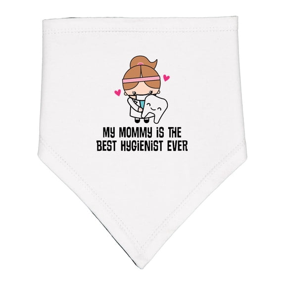 Inktastic Best Hygienist Ever Mommy Baby Bandana Bib