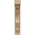 thumbnail image 2 of 3"W x 6"D x 18"H Thin Sheridan Rough Cedar Woodgrain TimberThane Corbel, Primed Tan, 2 of 6