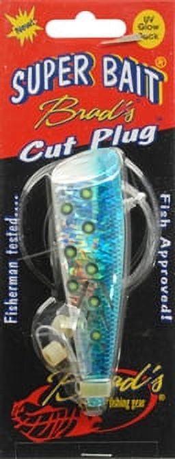 (2 pack) Brad's Killer Fishing, Super Bait Cut Plug, 4", Blue Magic