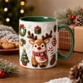 thumbnail image 6 of Hometravel Christmas Reindeer Ceramic Coffee Mug, Milk Cup with Flat Design, Holiday Drinkware for Home Kitchen and Christmas Gift, 6 of 7