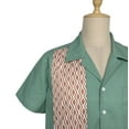 thumbnail image 5 of Two-tone Contrast Retro Cuban Casual Shirts, 5 of 6