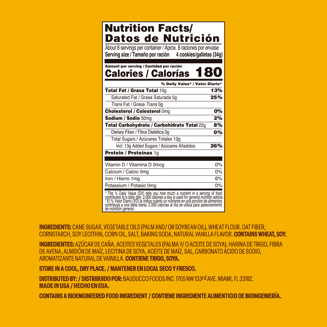 (5 pack) Bauducco Vanilla Wafers, Crispy Wafer Cookies with 3 Delicious, Vanilla Flavored Cream, Family Pack, 9.0oz