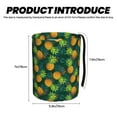 thumbnail image 3 of Wukai Pineapples with Palm Leaves Print Car Trash Can - Easy to Clean Hanging Garbage Bin - Removable Liner - Leak-Car Garbage Can - Waterproof Trash Can for Car and SUV, 3 of 7