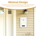 thumbnail image 6 of Wall Mounted Metal Mailbox with 2 Keys Weather Resistant Lockable Security Postbox Delivery Letter Box for School Office Outdoor, 6 of 11