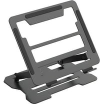 OFEFE Adjustable Laptop Stand for Desk - Portable Ergonomic Aluminum Computer Riser with Height & Angle Adjustment, Universal Compatibility for MacBook, Dell, HP, Lenovo Laptops (Black)