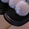 thumbnail image 6 of Gvdentm Slippers for Toddler Girls Kids Slippers Full Wrapped Toddler Slippers Boys Girls Comfortable Winter House Shoes(Toddler/Little Kid/Big Kid)(Black,11), 6 of 8