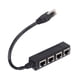 thumbnail image 2 of Adaptador divisor RJ45 de 1 a 4 puertos, transmisión suave, excelente conexión, adaptador de Cable de red, 2 of 5