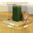 thumbnail image 5 of PAWZ Road 32" Tall Cat Scratching Post for Indoor Cats - Durable Cat Scratcher with Wide Base, Green, 5 of 12