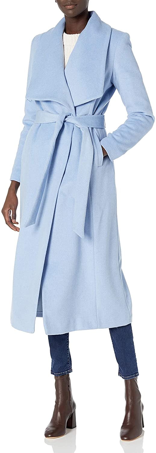 cole haan blue wrap coat CEGICAP